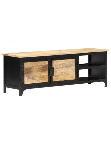 Mobile Porta TV 120x30x40 cm in Legno Massello di Mango