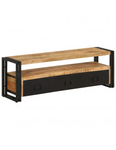 Mobile Porta TV 120x30x40 cm in Legno Massello di Mango