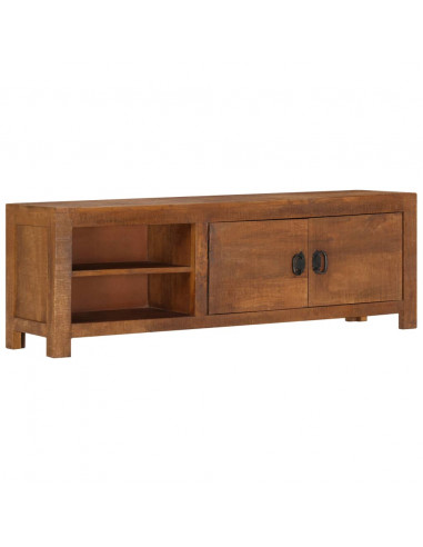 Mobile Porta TV 120x30x40 cm in Legno Massello di Mango