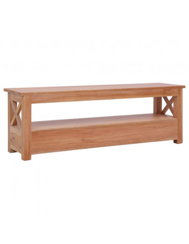 Mobile Porta TV 120x30x40 cm in Legno Massello di Mogano