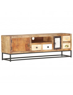 Mobile Porta TV 120x30x40 cm in Legno Massello di Recupero