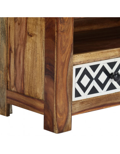 Mobile Porta TV 120x30x40 cm in Legno Massello di Sheesham