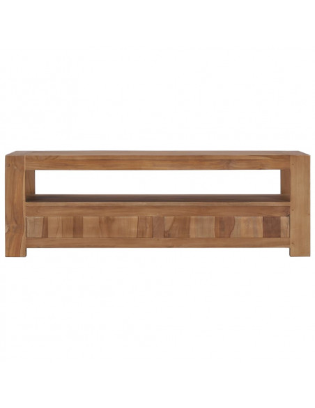Mobile Porta TV 120x30x40 cm in Legno Massello di Teak