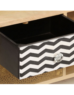 Mobile Porta TV 120x30x40 cm Legno Massello di Mango