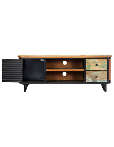 Mobile Porta TV 120x30x45 cm in Legno Massello di Recupero