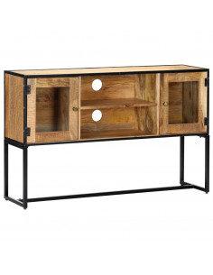 Mobile Porta TV 120x30x75 cm in Legno Massello di Recupero