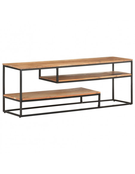 Mobile Porta TV 130x30x45 cm in Legno Massello di Acacia