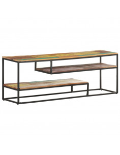 Mobile Porta TV 130x30x45 cm in Legno Massello di Recupero