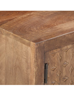 Mobile Porta TV 138x30x46 cm in Legno Massello di Mango