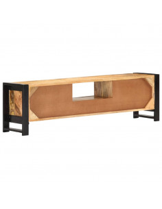 Mobile Porta TV 140x30x40 cm in Legno Grezzo di Mango