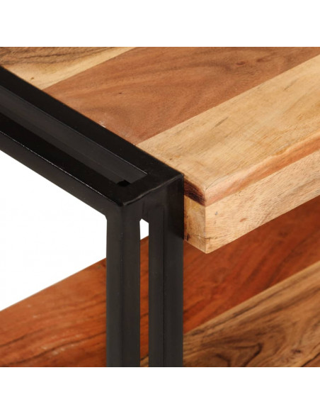 Mobile Porta TV 140x30x40 cm in Legno Massello di Acacia