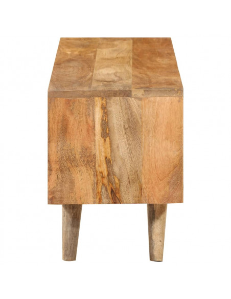 Mobile Porta TV 140x30x41 cm in Legno Massello di Mango