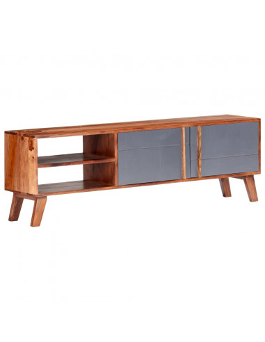 Mobile Porta TV 140x30x45 cm in Legno Massello di Sheesham