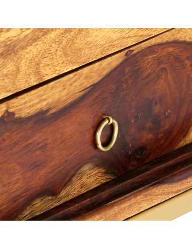 Mobile Porta TV 140x30x45 cm in Legno Massello di Sheesham