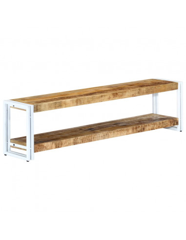 Mobile Porta TV 150x30x40 cm in Legno Massello di Mango