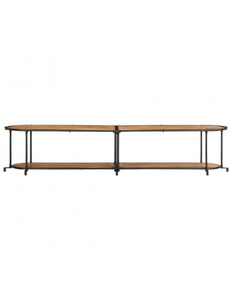 Mobile Porta TV 200x42x40 cm in Legno Massello di Acacia