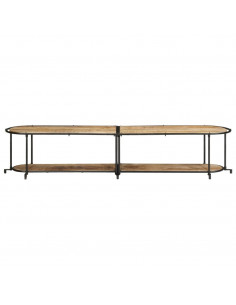 Mobile Porta TV 200x42x40 cm in Massello di Mango Grezzo