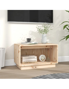 Mobile Porta TV 60x35x35 cm in Legno Massello di Pino