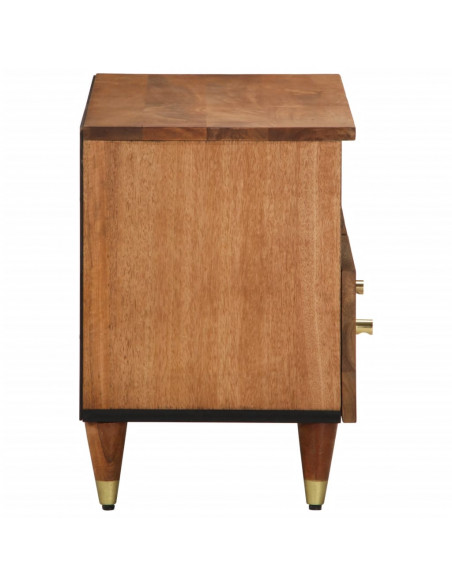 Mobile Porta TV 70x33x46 cm in Legno Massello di Mango