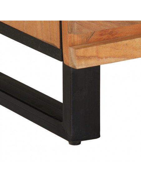 Mobile Porta TV 70x34x46 cm in Legno Massello di Acacia