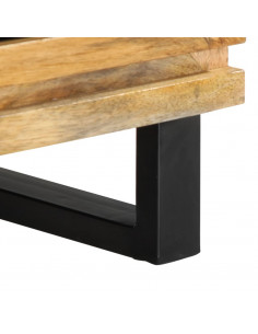 Mobile Porta TV 70x34x46 cm in Legno Massello di Mango Grezzo