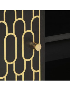 Mobile Porta TV 80x31x46 cm in Legno Massello di Mango