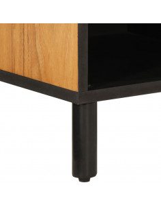 Mobile Porta TV 80x33x46 cm in Legno Massello di Acacia