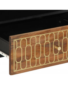 Mobile Porta TV 80x33x46 cm in Legno Massello di Mango