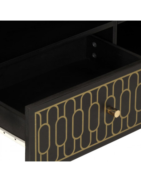 Mobile Porta TV 80x33x46 cm in Legno Massello di Mango