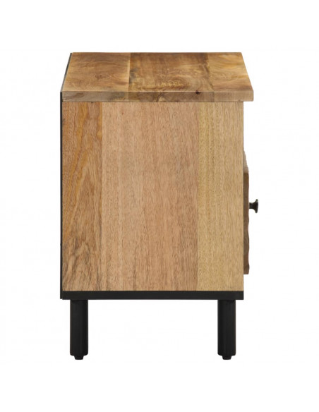 Mobile Porta TV 80x33x46 cm in Legno Massello di Mango