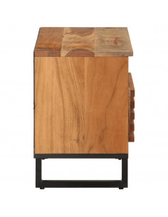 Mobile Porta TV 80x34x46 cm in Legno Massello di Acacia