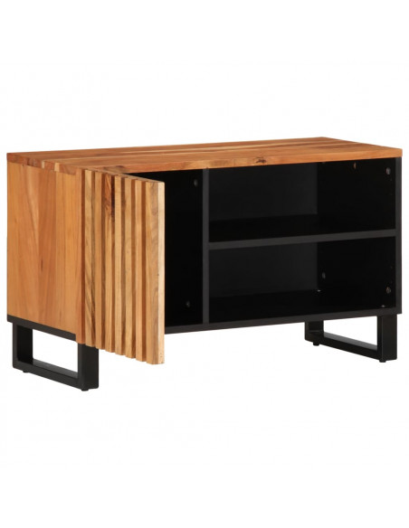 Mobile Porta TV 80x34x46 cm in Legno Massello di Acacia