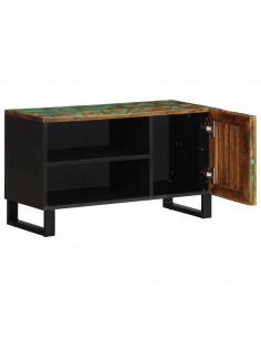 Mobile Porta TV 80x34x46 cm in Legno Massello di Acacia