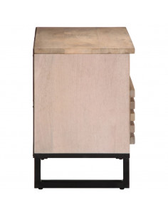 Mobile Porta TV 80x34x46 cm in Legno Massello di Mango