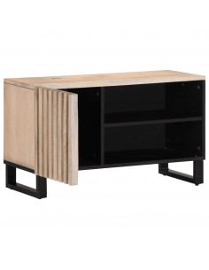 Mobile Porta TV 80x34x46 cm in Legno Massello di Mango