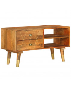 Mobile Porta TV 85x35x47 cm in Legno Massello di Mango