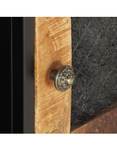 Mobile Porta TV 90x30x40 cm in Legno di Mango Grezzo