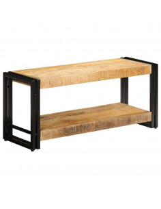 Mobile Porta TV 90x30x40 cm in Legno Massello di Mango