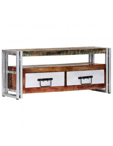 Mobile Porta TV 90x30x40 cm in Legno Massello di Recupero