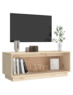 Mobile Porta TV 90x35x35 cm in Legno Massello di Pino