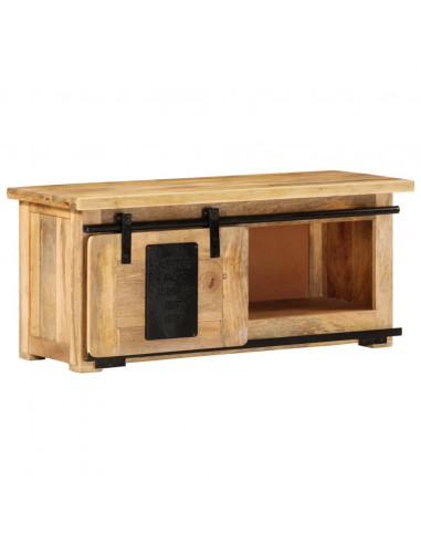 Mobile Porta TV 90x35x40 cm in Legno Massello di Mango