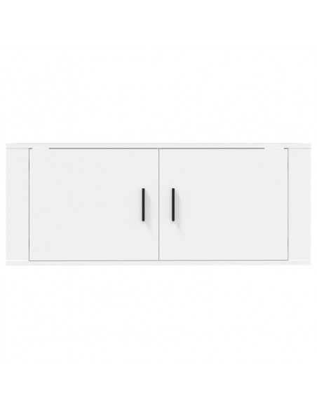 Mobile Porta TV a Parete Bianco 100x34,5x40 cm