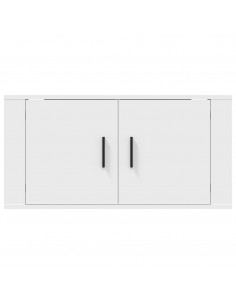 Mobile Porta TV a Parete Bianco 80x34,5x40 cm