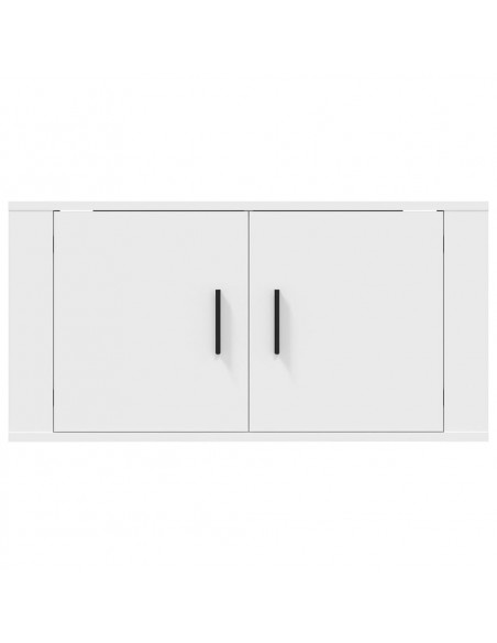 Mobile Porta TV a Parete Bianco 80x34,5x40 cm