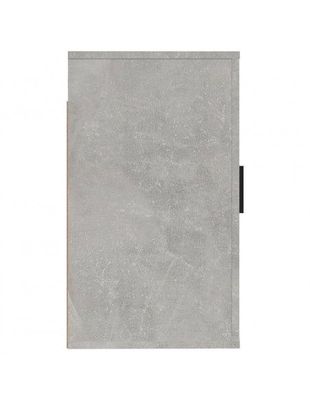 Mobile Porta TV a Parete Grigio Cemento 40x34,5x60 cm
