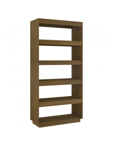 Libreria/Divisorio Marrone Miele 80x35x167 cm in Legno di Pino