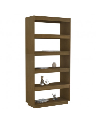 Libreria/Divisorio Marrone Miele 80x35x167 cm in Legno di Pino