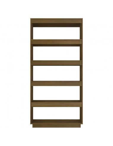Libreria/Divisorio Marrone Miele 80x35x167 cm in Legno di Pino