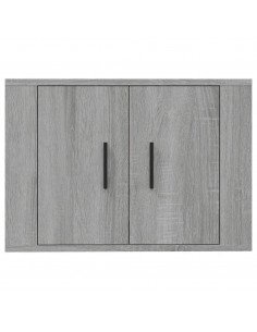 Mobile Porta TV a Parete Grigio Sonoma 57x34,5x40 cm