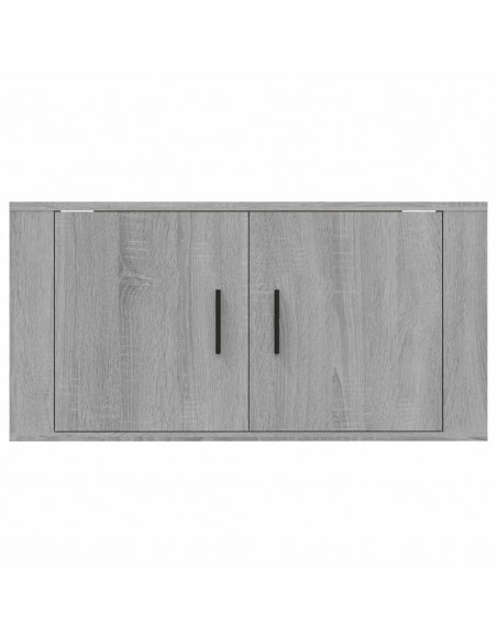 Mobile Porta TV a Parete grigio sonoma 80x34,5x40 cm